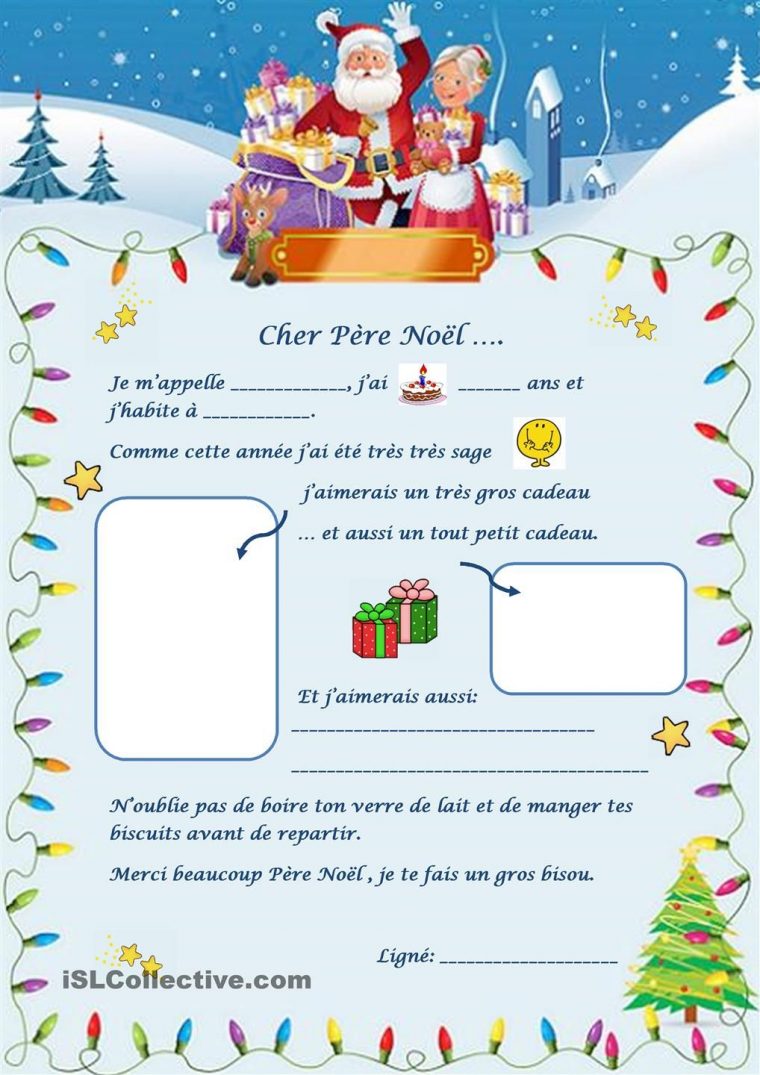 Lettre Au Père Noël | Lettre Pere Noel, Pere Noel A Imprimer destiné Liste Pere Noel Imprimer