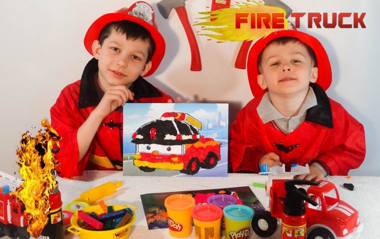 Little Heroes(Firefighters) Make Play Doh Robocar Poli Fire encequiconcerne Chanson Robocar Poli