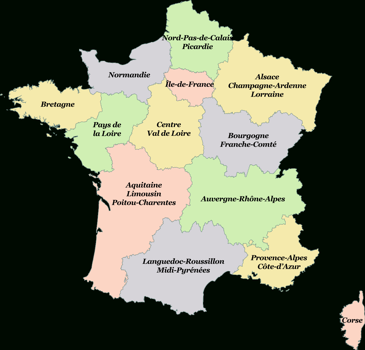 Loi Relative À La Délimitation Des Régions, Aux Élections avec Carte De France Nouvelles Régions