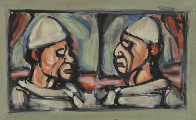 Lot | Sotheby's Georges Rouault 1871 – 1958 Deux Clowns En intérieur Etoil Clown