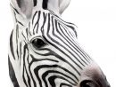 Madagascar Large Zebra Head Wall Decor Plaque 16&quot;tall avec Madagascar Zebre