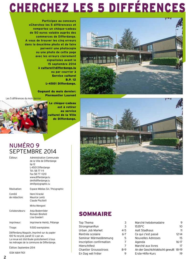 Magazin Déifferdang. Urban Job Market Le 23 Septembre Sur La pour Les 5 Differences