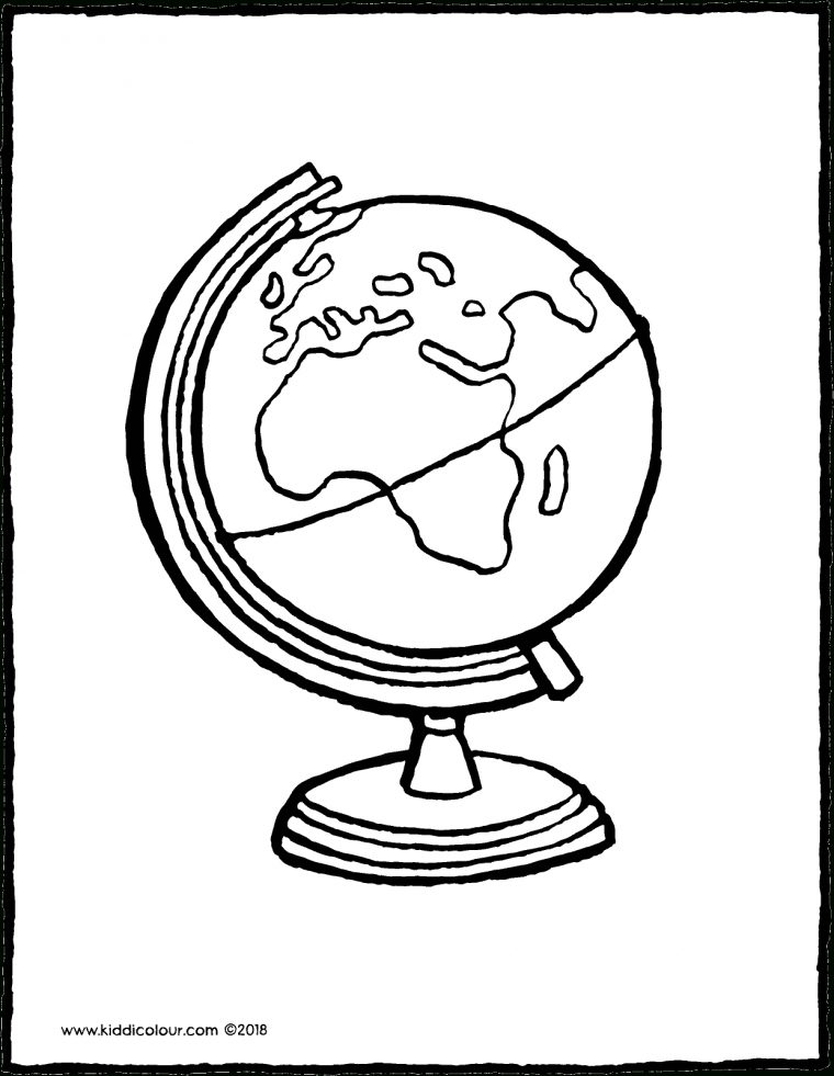 Mappemonde Globe – Kiddicoloriage encequiconcerne Dessin Mappemonde