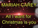 Mariah Carey &quot;all I Want For Christmas&quot; - Paroles/lyrics Anglais &amp; Français  - English &amp; French à Chanson De Noel Ecrite