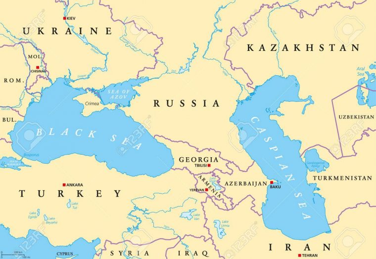Maritime Authorities From Black & Caspian Sea Regions à Carte Europe Capitale