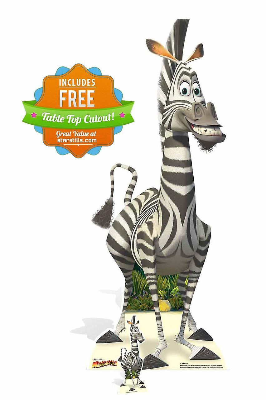 Marty Das Zebra Aus Madagaskar Karton Ausschnitt / Standup / Ac avec Madagascar Zebre