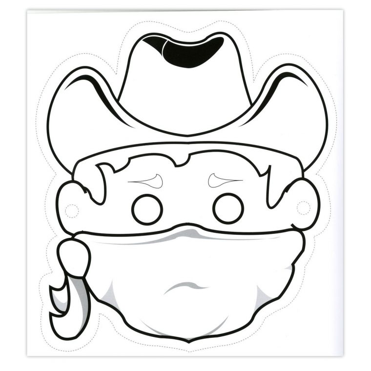Masque De Cowboy À Imprimer, Décorer Et Découper | Masque concernant Masque Canard À Imprimer