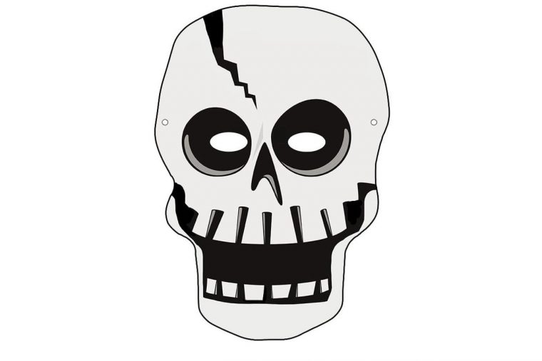 Masque De Squelette Pour Halloween à Squelette A Imprimer