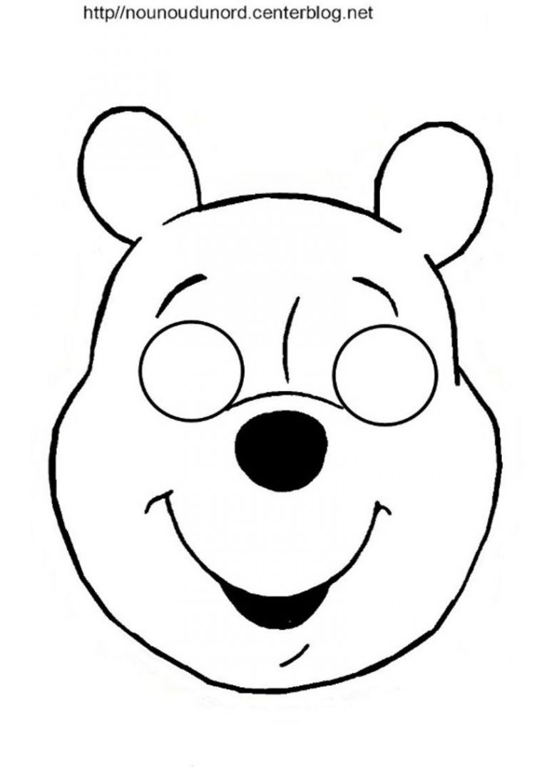 Masques Ours, Petit Ours Brun Et Winnie L'ourson | Masque à Masque Canard À Imprimer
