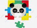 Matériel De Puzzle Mignon Panda Couleur Pour Jouets Enfants destiné Puzzle Gratuit Enfant