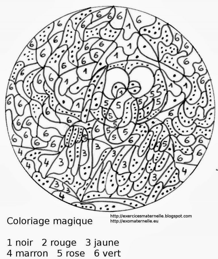 Maternelle: Coloriage Magique, "sorcière Au Grimoire" avec La Sorciere Tambouille