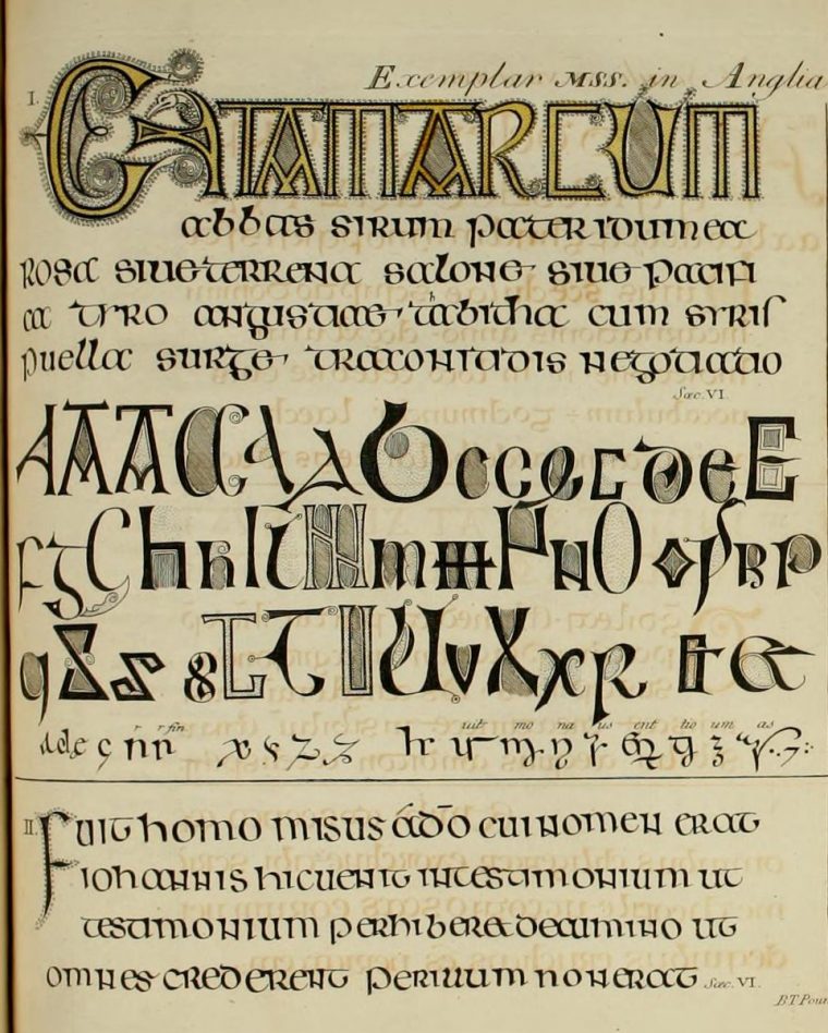 Medieval Manuscripts Auf Twitter: "here's The Printed intérieur Majuscule Script