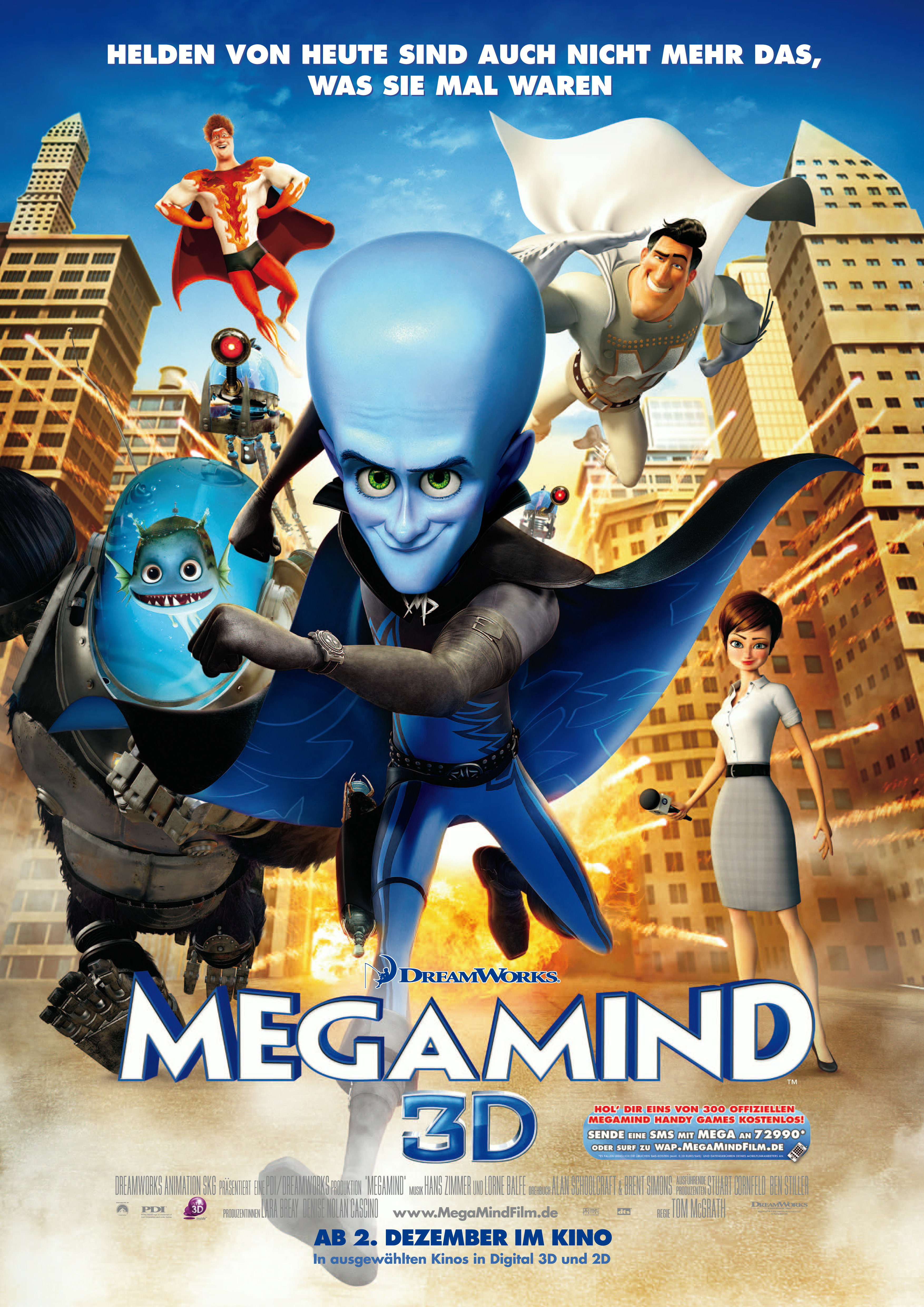 Megamind Film (2010) · Trailer · Kritik · Kino.de concernant Film D Animation Dreamworks