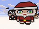 Minecraft Pixel Art - How To Make Kawaii Santa Claus serapportantà Pixel Art Pere Noel