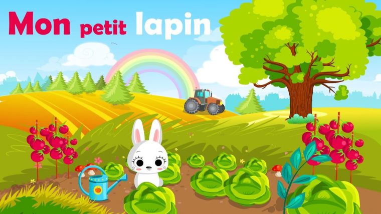 Mon Petit Lapin – French Nursery Rhyme For Kids And Babies (With Lyrics) concernant Chanson Enfant Lapin