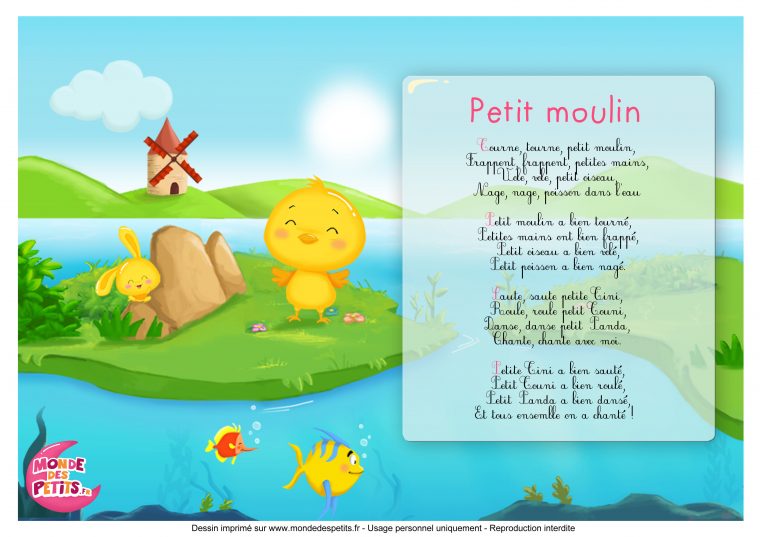 Monde Des Petits – Tourne, Tourne, Petit Moulin – Titounis pour Vol Petit Oiseau