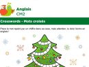 Mots Croisés En Anglais Sur Le Thème Des Cadeaux De Noël tout Mots Croisés Noel