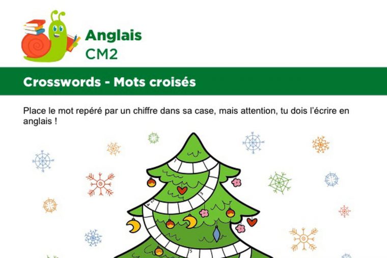 Mots Croisés En Anglais Sur Le Thème Des Cadeaux De Noël tout Mots Croisés Noel