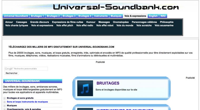 Musique-Libre-De-Droit-Universal-Soundbank – World Of Digits tout Effet Sonore Gratuit