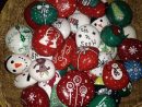 My Mini Christmas Rocks :)By Shaunicie Rock | Peintures destiné Caillou Fete Noel