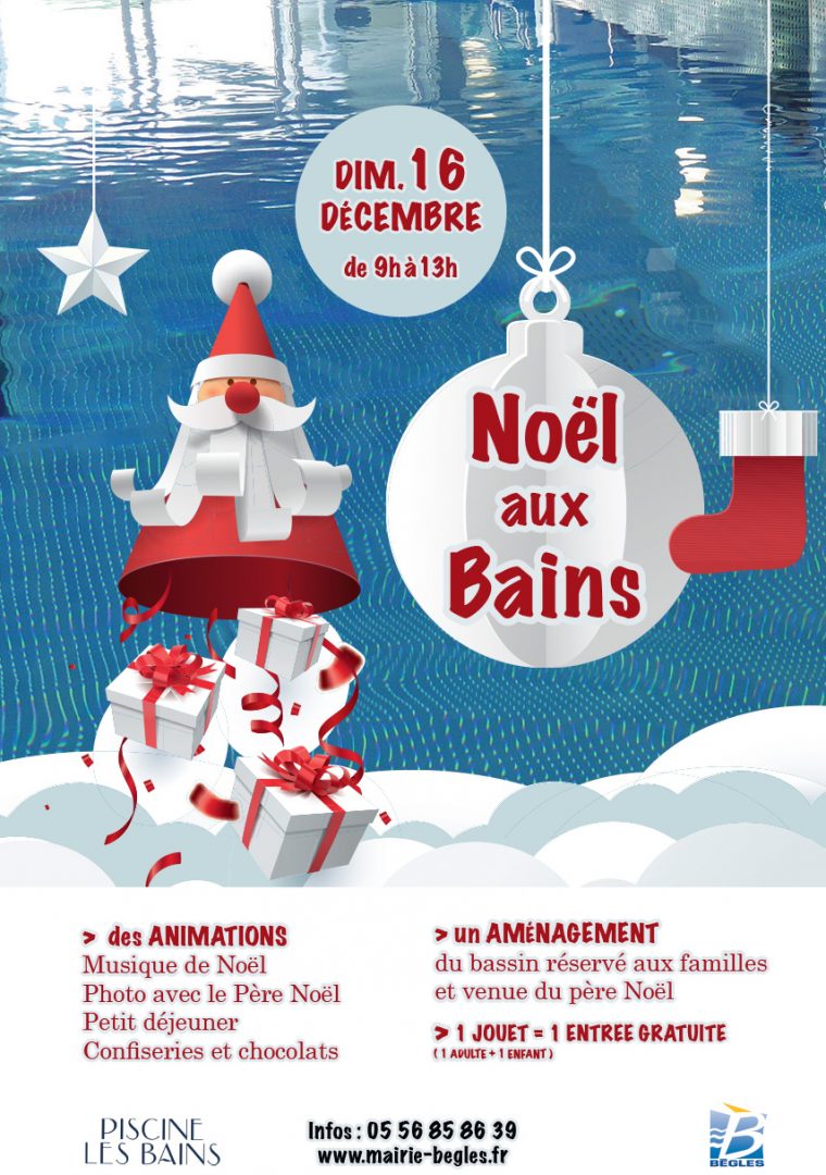 Noël Aux Bains – Bègles concernant Musique Du Père Noël