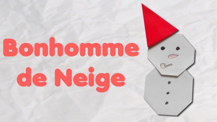 Origami : Bonhomme De Neige – Musique De Noël serapportantà Origami Bonhomme De Neige