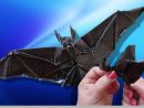 Origami : Chauve-Souris Qui Bat Les Ailes tout Origami Chauve Souris