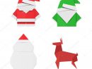Origami Elf | Set Origami Christmas Characters Santa Claus avec Origami Bonhomme De Neige