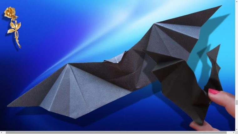 Origami Facile : Chauve-Souris Agitant Les Ailes à Origami Chauve Souris