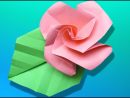 Origami Facile : 🌹 Rose La Plus Facile À Plier En Papier tout Origami Rose Facile A Faire