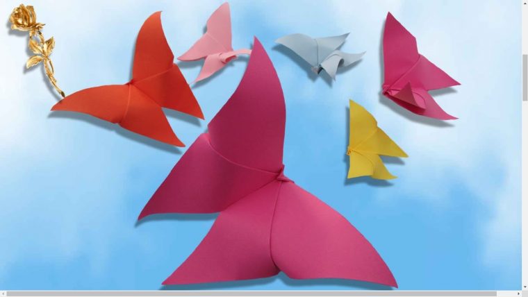 Origami Facile : 🦋 Papillon Le Plus Facile pour Origami Facile A Faire En Français