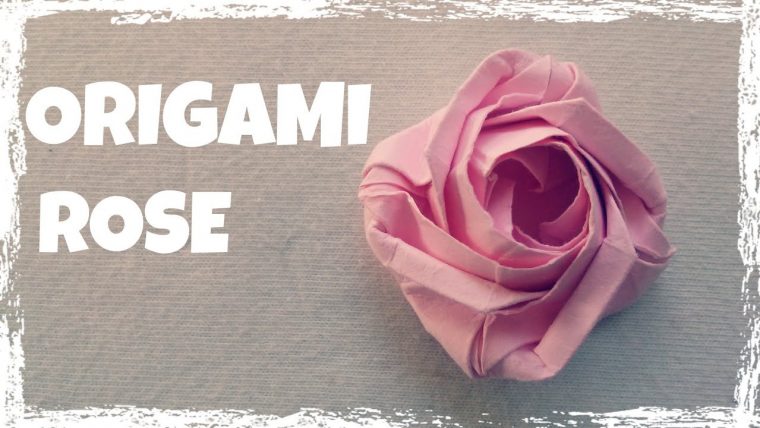 Origami Facile – Faire Une Rose En Papier destiné Origami Rose Facile A Faire