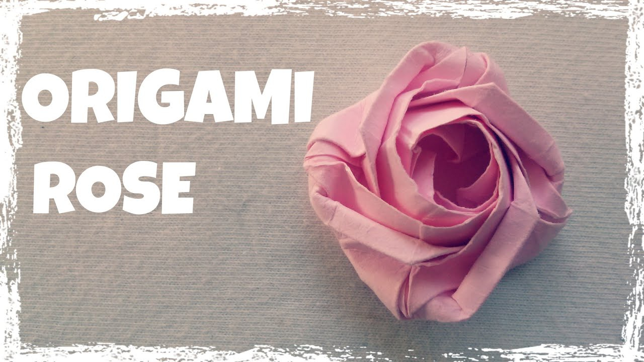 Origami Facile - Faire Une Rose En Papier destiné Origami Rose Facile A Faire