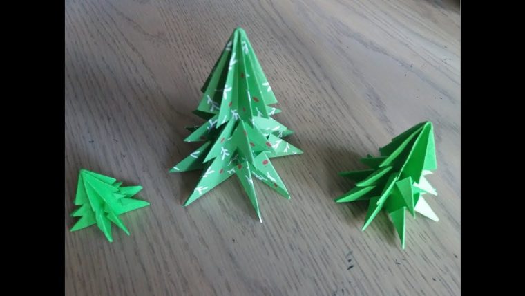 Origami Facile : Le Sapin De Noel (Christmas Tree Par Alexandre 7 Ans) concernant Origami Sapin De Noel