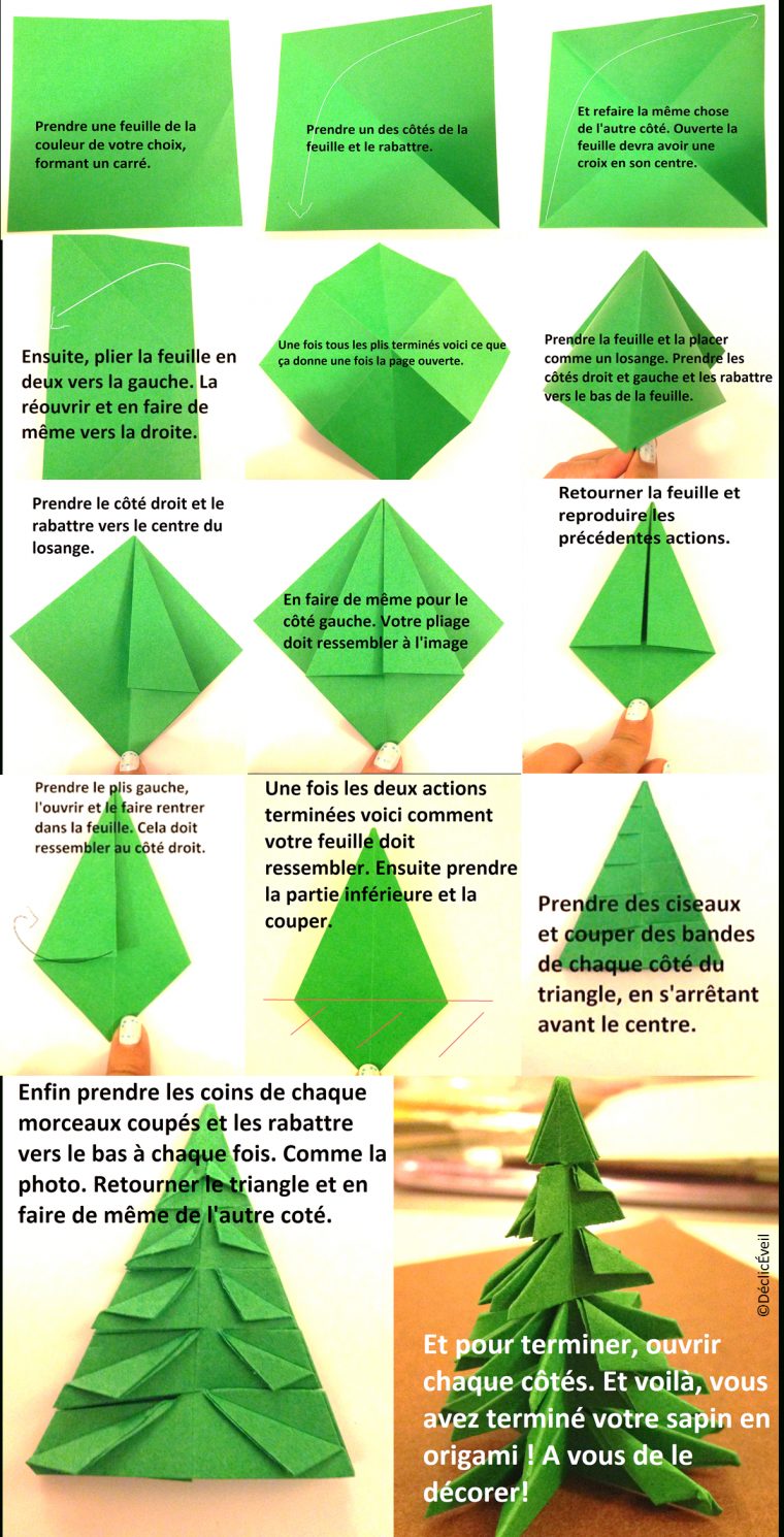 Origami Facile Noel Sapin | Origami Facile, Origami Sapin De serapportantà Origami Sapin De Noel