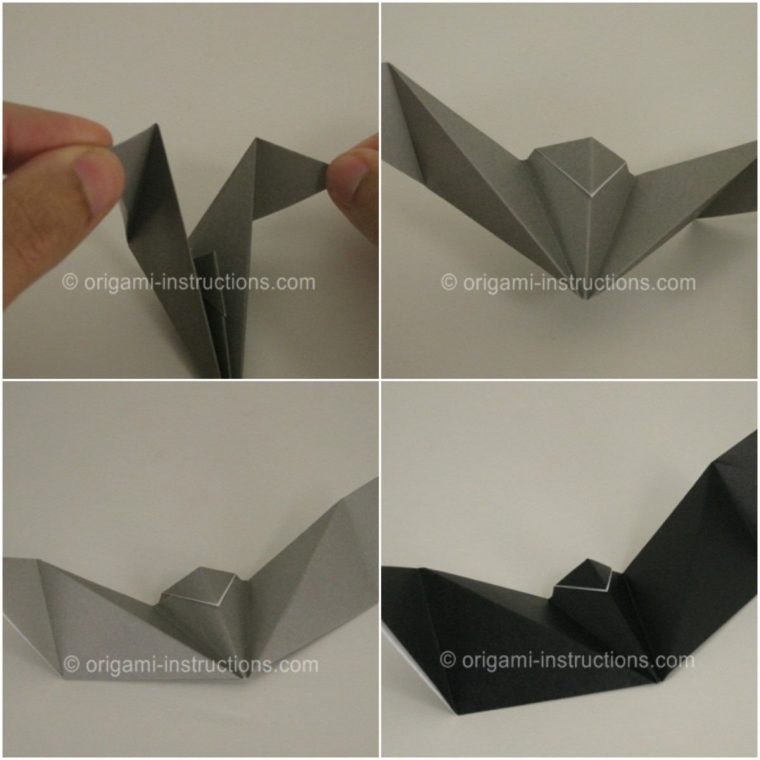 Origami Halloween Facile Étape Par Étape : Les Motifs Populaires serapportantà Origami Chauve Souris