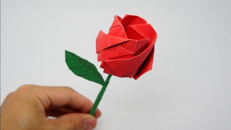 Origami Rose (Jo Nakashima) à Origami Rose Facile A Faire