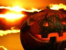 Origines D'halloween Citrouille D'halloween Sur Un Coucher concernant Photo De Citrouille D Halloween