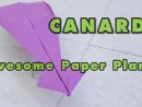 Paper Airplane Super Canard Origami Paper Plane Canard - Tutorial avec Origami Canard