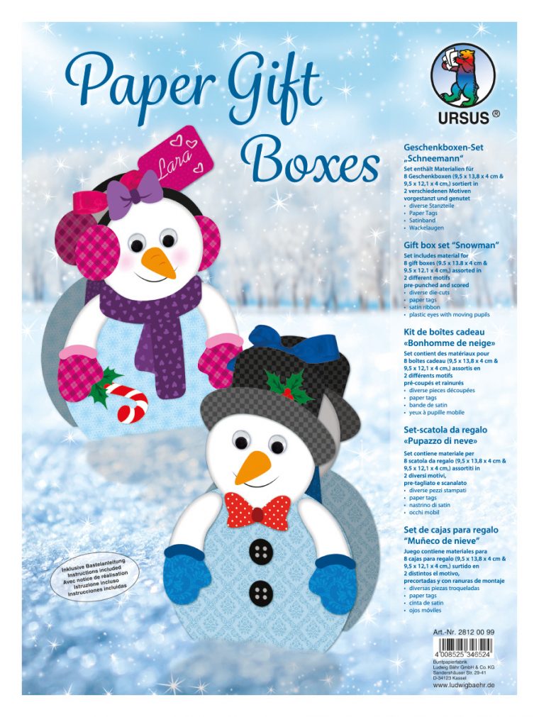 Paper Gift Boxes ”Schneemann” encequiconcerne Origami Bonhomme De Neige