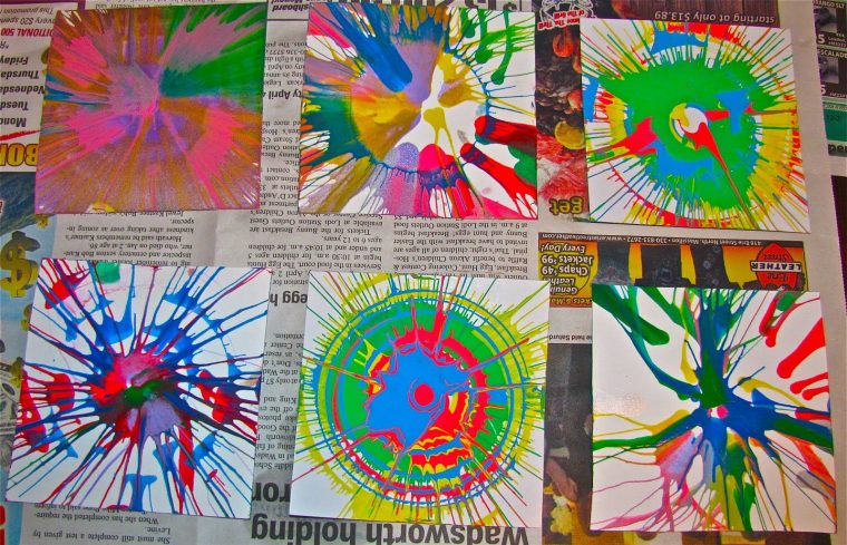 Peinture + Essoreuse À Salade (Avec Images) | Technique De avec Techniques Arts Plastiques Maternelle