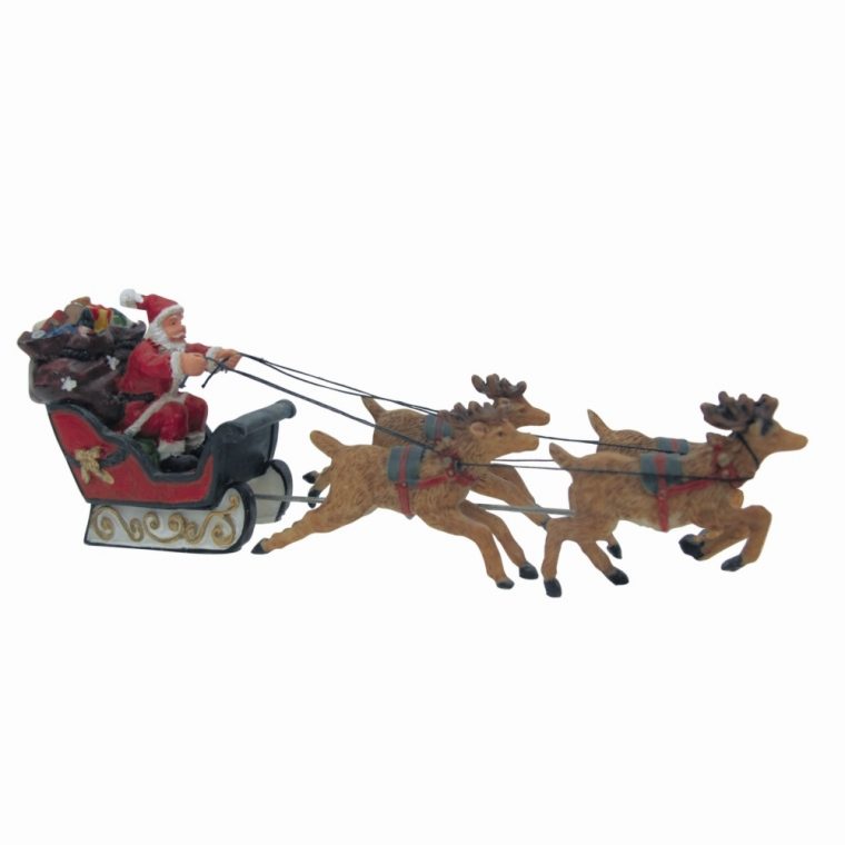 Père Noël Et Son Traîneau dedans Image De Traineau Du Pere Noel