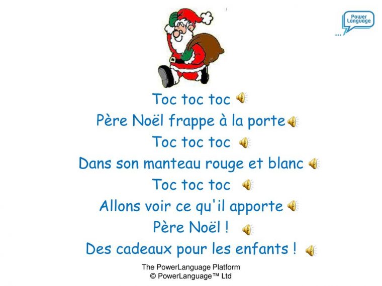 Père Noël Frappe À La Porte … – Ppt Télécharger dedans Chanson Dans Son Manteau Rouge Et Blanc
