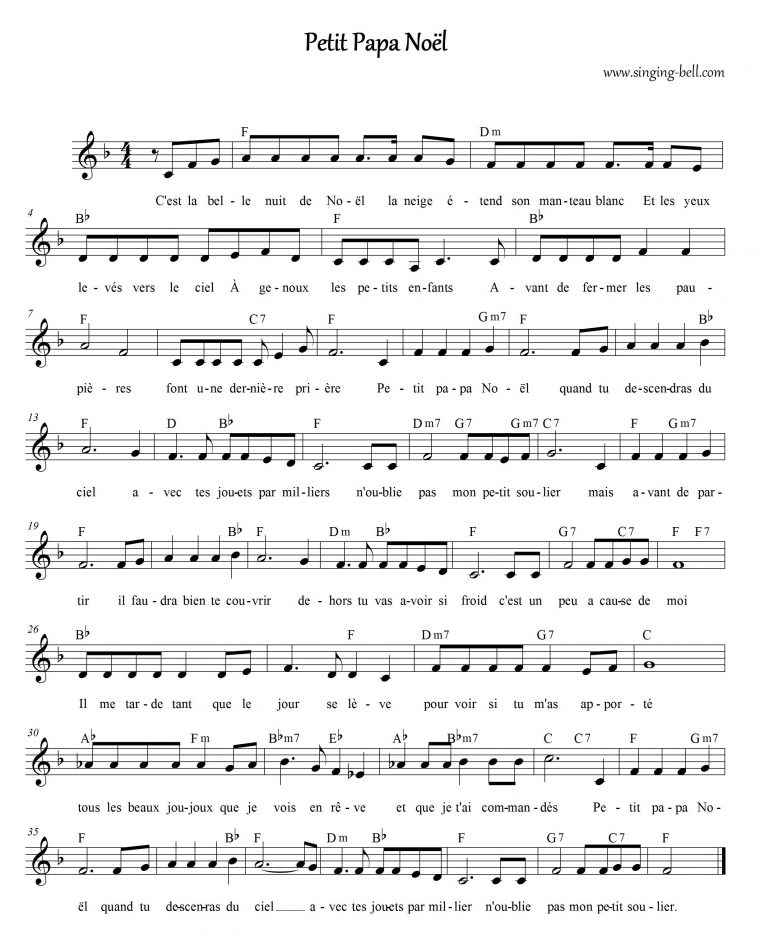 Petit Papa Noël | Free Christmas Music Karaoke concernant Petit Papa Noel Video