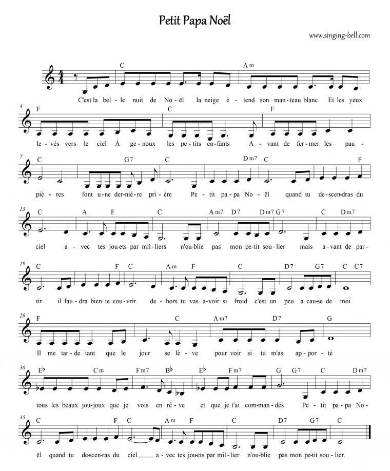 Petit Papa Noël | Free Christmas Music Karaoke tout Petit Papa Noel Video