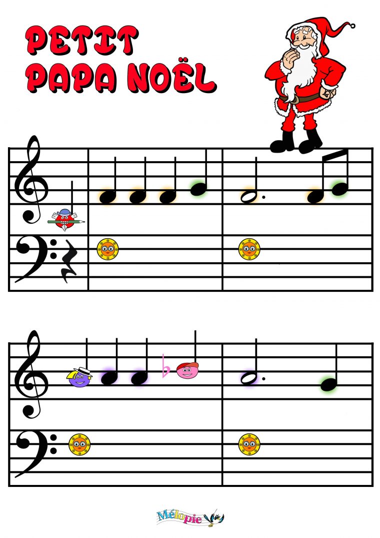 Petit Papa Noël, Partition, Activité, Conte Musical, Chanson avec Petit Papa Noel Video