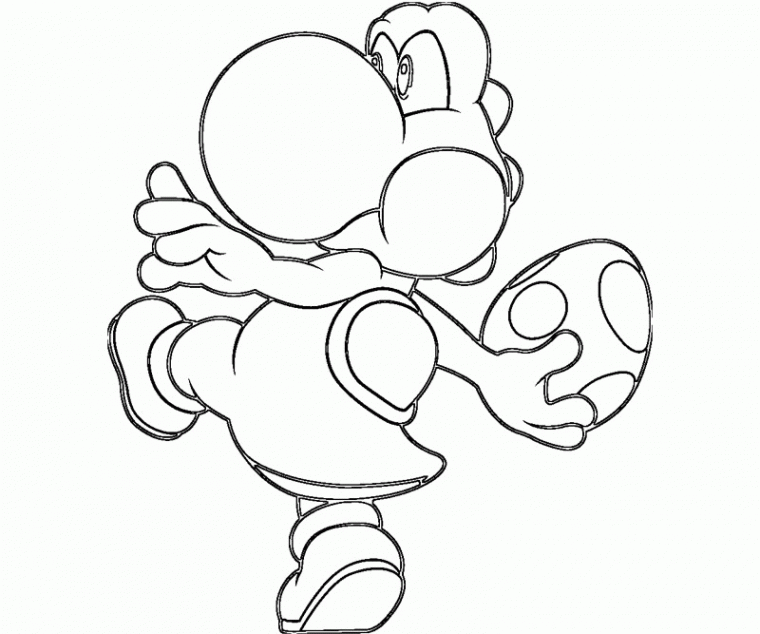 yoshi printable coloring pages