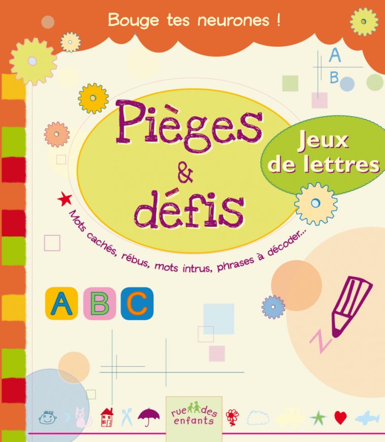 Pièges Et Défis : Jeux De Lettres, Bernard Myers, Rue Des tout Jeux De Lettres Enfants