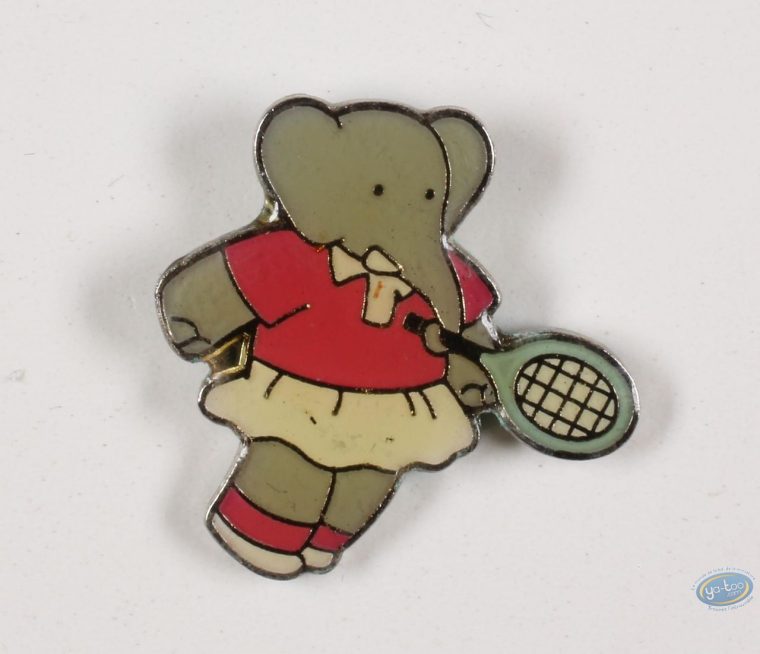Pin's, Babar : Babar Au Tennis, Céleste intérieur Singe De Babar