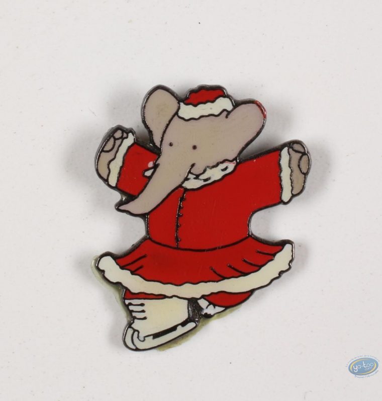 Pin's, Babar : Babar Aux Sports D'hiver, Céleste Patine destiné Singe De Babar